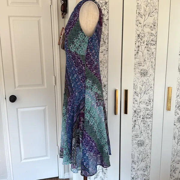 Y2k Whimsigoth midi dress Purple Size 12 - Image 9