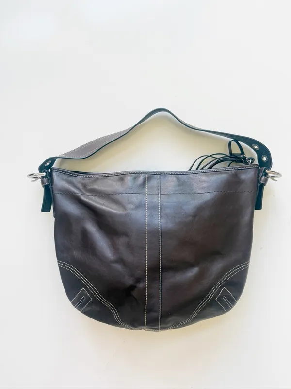 Vintage Coach Y2K 2000s Soho Hobo Brown Leather Shoulder Bag Purse - Image 5
