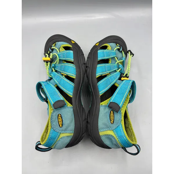 Keen Newport H2 Blue Lime Green Waterproof Sport Sandals Youth 5 - Image 7