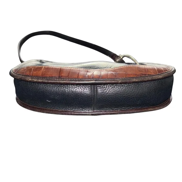 Brighton Shoulder Bag Women Small Black Brown Good Heart Hardware A407547 - Image 6