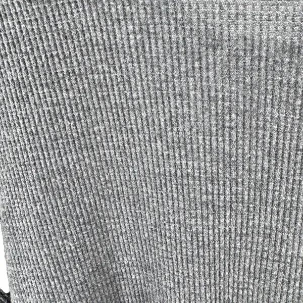 We The Free People Gray Waffle Knit Long‎ Sleeve Top Relaxed Fit - Image 4
