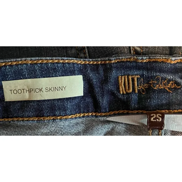 Kut‎ from the Kloth Toothpick Skinny Women's Size 2S 26" Inseam x 14" Waist x 8" - Image 3