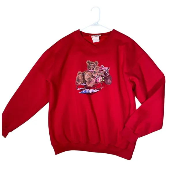 VINTAGE NORTHERN REFLECTIONS Teddy Bear Christmas Sweatshirt - Image 2