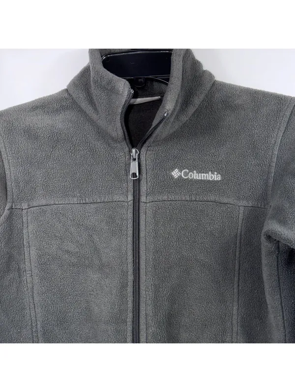 Columbia Women’s Medium Gray Full Zip Fleece Jacket - Image 2