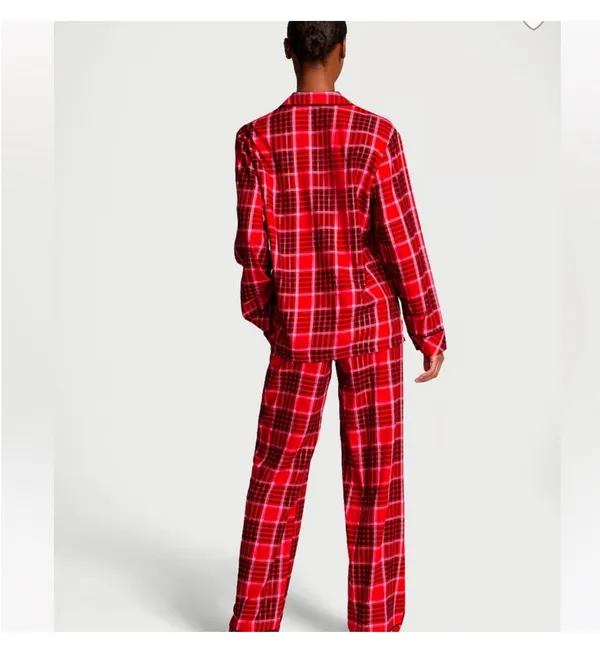 Victoria Secret Flannel Long Pajama Christmas Set - Image 2