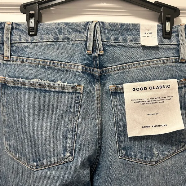 Good American Good Classic Indigo Jeans - Image 6