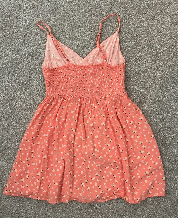 Coral Pink Mini Dress - Image 2