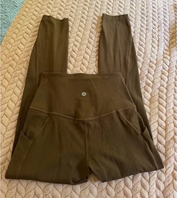 Lululemon Roasted Brown Align High-Rise Leggings with Pockets 25" - Image 4