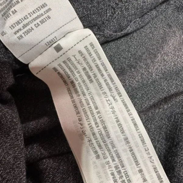 Abercrombie &‎ Fitch Women’s Charcoal Gray Muscle Shirt Size Small - Image 10