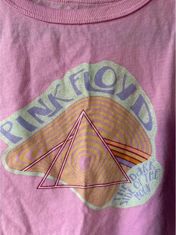 Pink Floyd The Dark Side of the Moon Pink Tank Top Plus Size Large 10-12 - Image 3