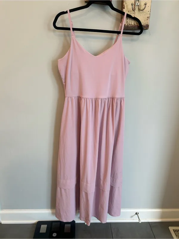 Athleta Elation V-Neck Hybrid Dress | Maritima Pink - Image 2