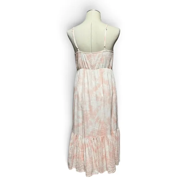 Rails Delilah Peach Pink Tie Dye Linen Sleeveless Midi Dress Revolve Medium - Image 5