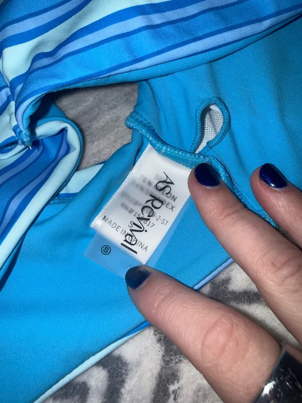 Altar’d state blue striped workout set - Image 7