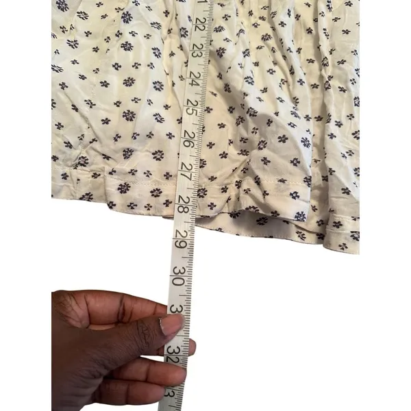 Free People Star Print Studded Dress Baby Doll Empire Waist Open Back Plunge XS - Image 10