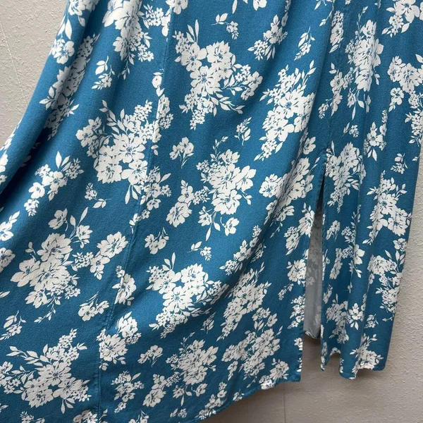 Old Navy Floral Maxi Dress Womens 3X Cottagecore Milkmaid Vacation Travel Fairy - Image 7