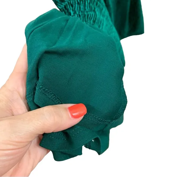 Anthropologie Maeve Twist-Back Velvet Holly Green Sleeveless Midi Dress - Image 6