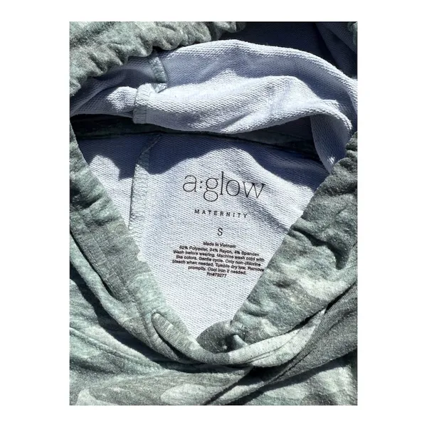 a:glow Maternity Camo Short Sleeve Hoodie and Shorts Set - Image 4