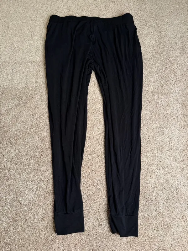 Hatch Black Jogger Pants Maternity Stretch Rayon Pull On Lounge Size 3 Large‎ - Image 5