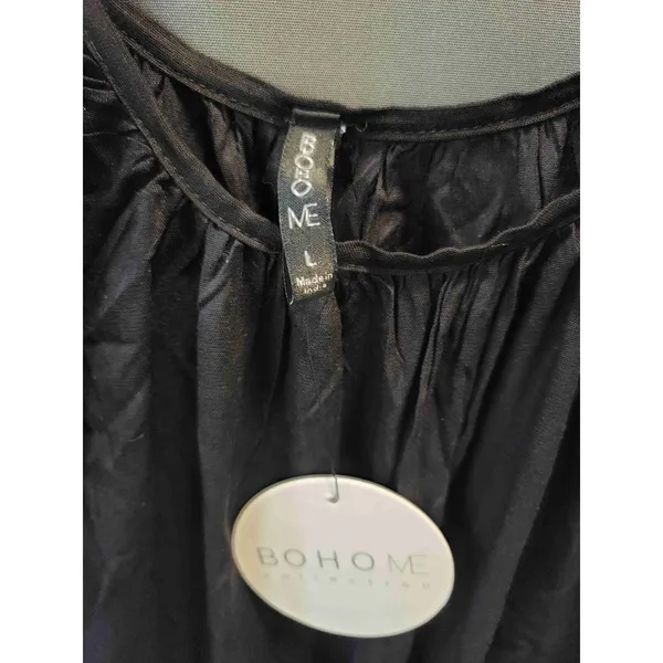 N-Gal Black Sleeveless Scoop Neck Maxi Dress Size Large - Image 5