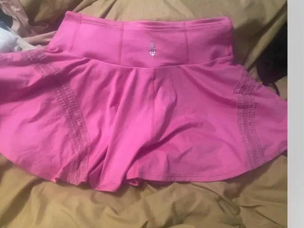 Free people Women's Pink Flared Skirt - Image 4