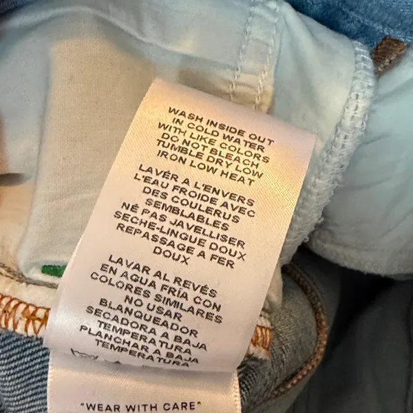 Good American Good Boy Two-Tone Step Hem High Waist Boyfriend Jeans 8/29 - Image 11