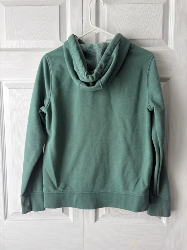 Carhartt Teal Green Crewneck Hoodie with Yellow Graphic - Image 3