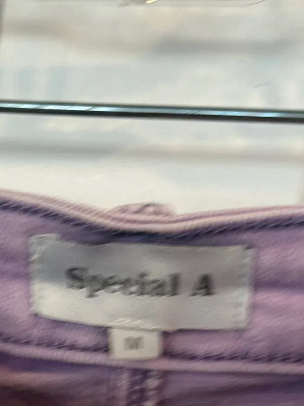 Special a purple cargo jean shorts size medium - Image 7