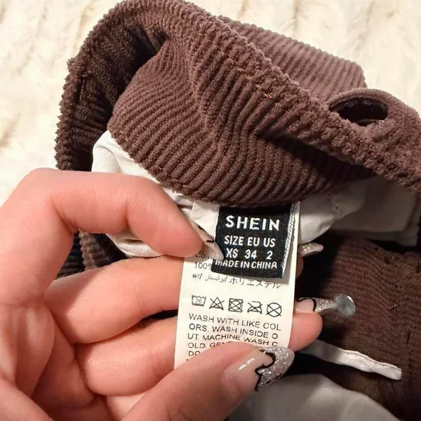 Shein Brown Corduroy Skirt - Image 6