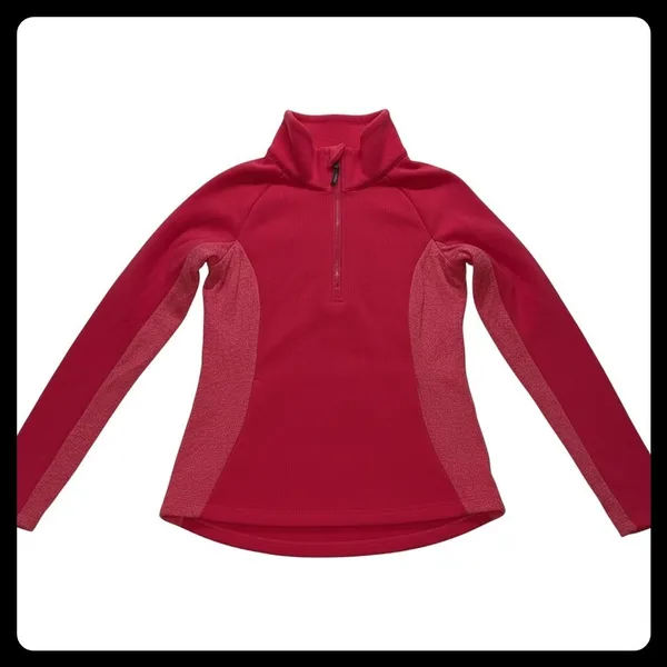 Columbia Full Zip Fleece Jacket Womens Medium Pink Full Zip Mock Neck Activewear - Image 6