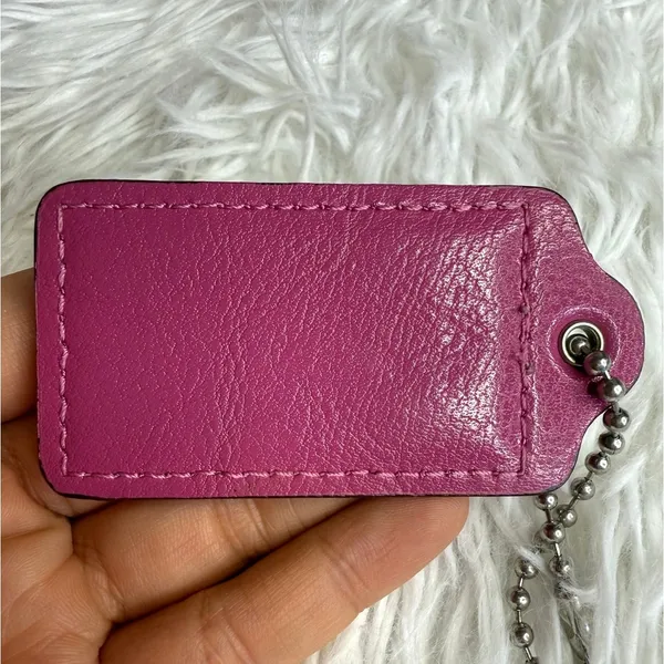 2.5" COACH Fob Bag Charm Hang tag Hangtag - Image 2