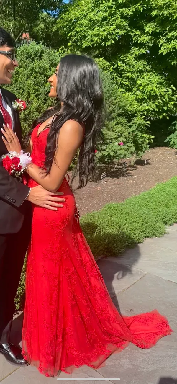 Stacees Red Prom Dress - Image 5