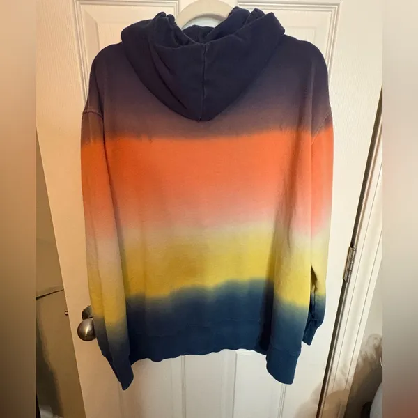 WeSC 90's Mike Diagonal Tie-Dye Hoodie, Men’s L/Women’s XL - Image 3
