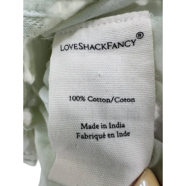 LoveShackFancy Natasha‎ Heritage Mini Dress L Cottagecore Boho Cowgirl Romantic - Image 4
