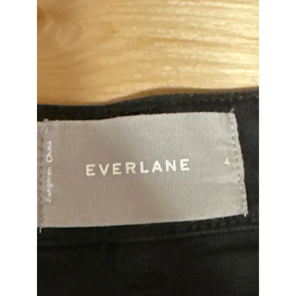 Everlane Women's Black High Rise Baggy Cropped Wide Leg Denim Jeans Pants Size 4 - Image 4
