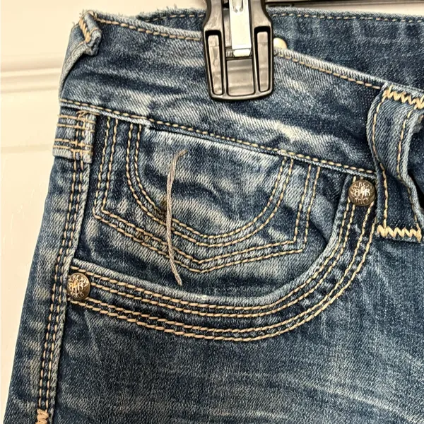 Re Rock by Express Women's Blue Skinny Denim Jeans Size 10R - Image 3