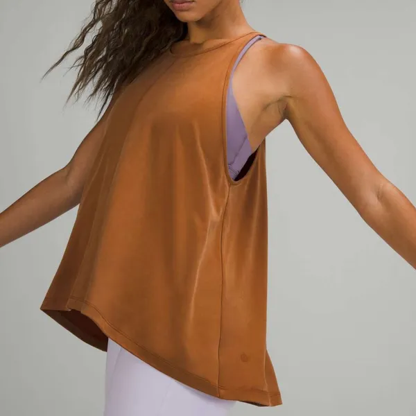 Lululemon Racerback Tank Top high neck womens Brown (size 10) - Image 4