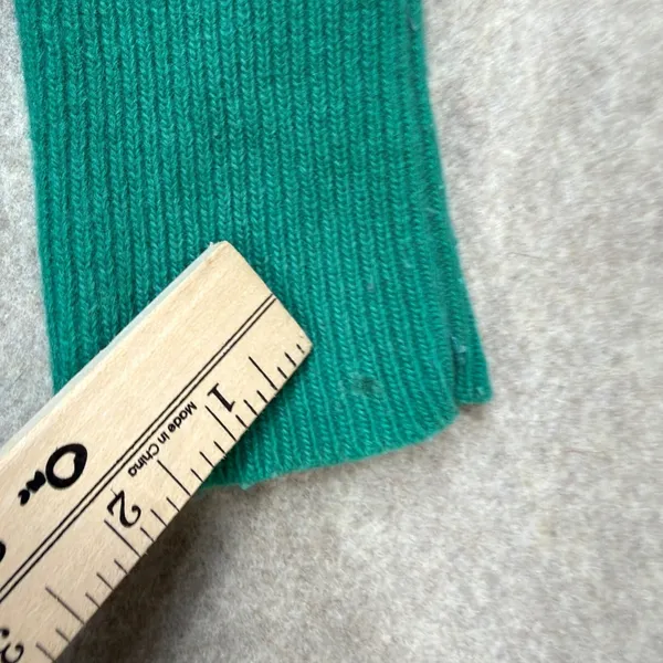 Liz Claiborne Vintage S Quiet Luxury Green Angora Wool Blend Side Button Sweater - Image 7