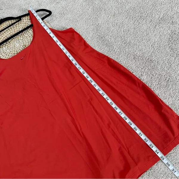 Nike Womens Bliss Luxe Training Dress Sleeveless Built in Short Tennis Orange 1X - Image 16