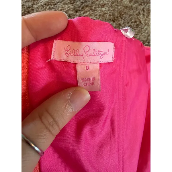 Lilly Pulitzer Bibi Strapless Corset Mini Dress in Ginger Pink Textured Barbie - Image 6