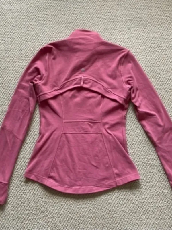 LULULEMON Define Jacket Luon Cherry Tint Pink Size 6 Full Zip RARE GUC - Image 4