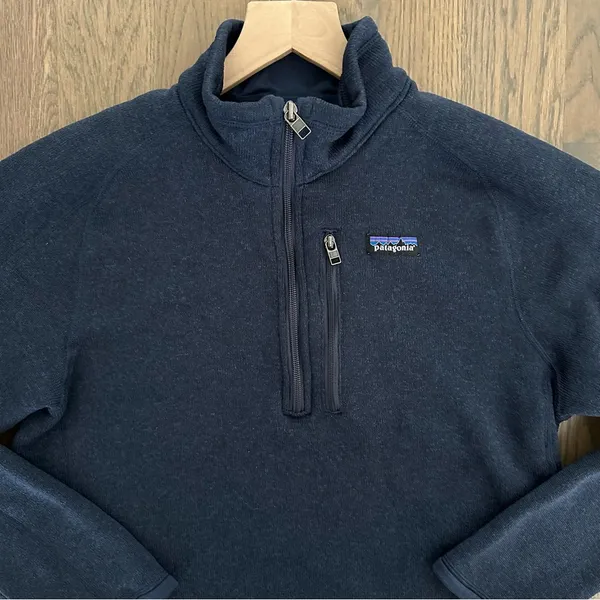 Patagonia Women's Quarter Zip Pullover Better Sweater in New Navy Blue Medium - Image 2