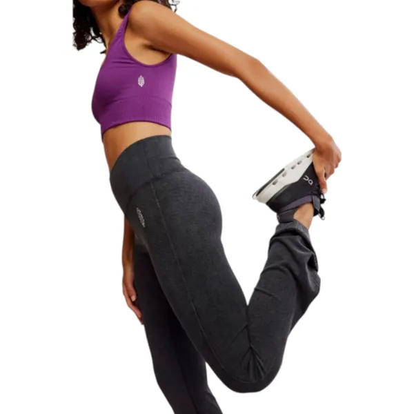 FREE PEOPLE Movement S Go to Smooth Flare Leggings Black Pants Athleisure - Image 3
