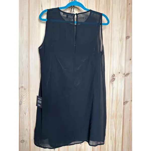 NWT Lulus Chic Peak Navy Blue Satin Sleeveless Shift Dress Casual Lightweight XL - Image 6