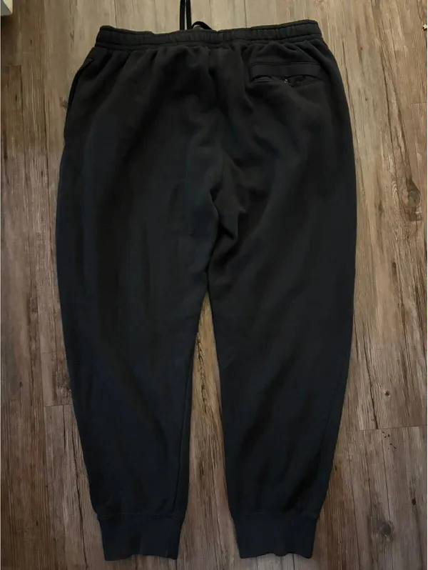 Nike Women’s Capri Sweatpants Black Cropped Drawstring Sz XL - Image 3