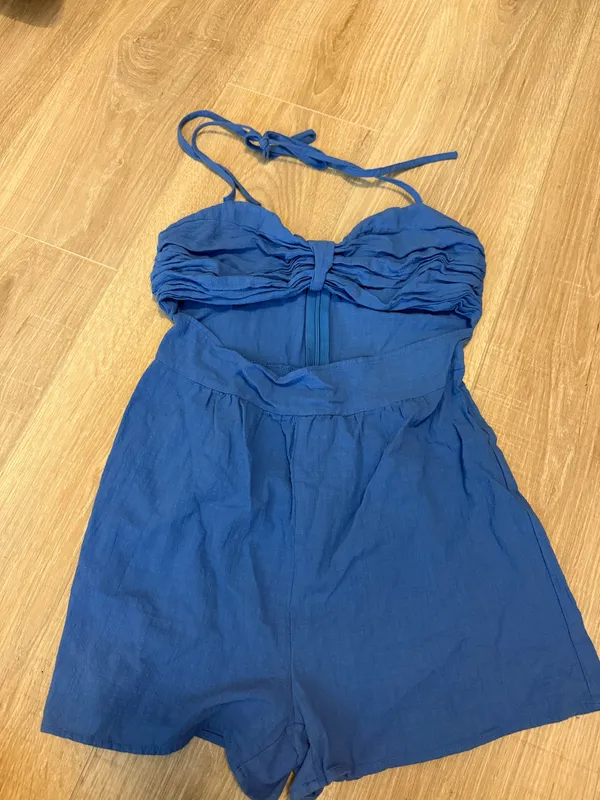 Revolve SNDYS Romper x Boat Linen Blue - Image 2