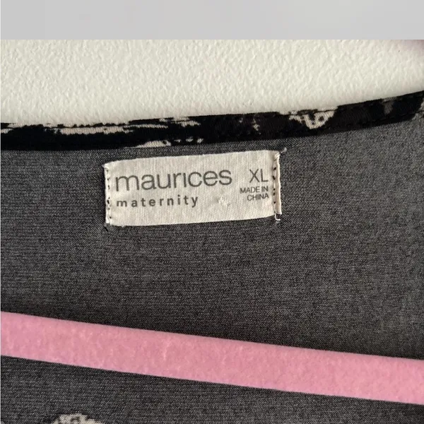 Maurices Black Floral Maternity Dress - Image 4