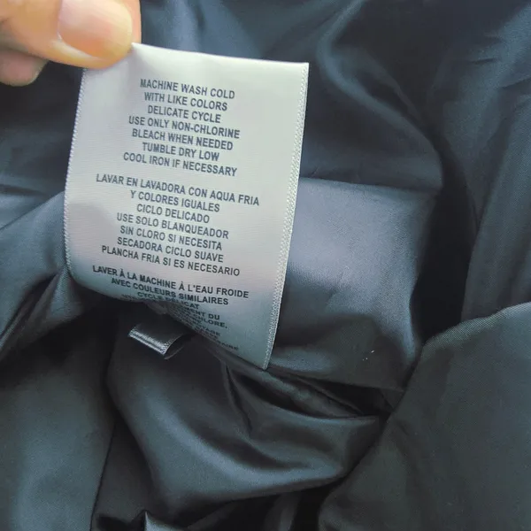 Levis NWT Womens Shiny Black Quilted Bubble Puffer Hooded‎ Jacket XS - Image 8