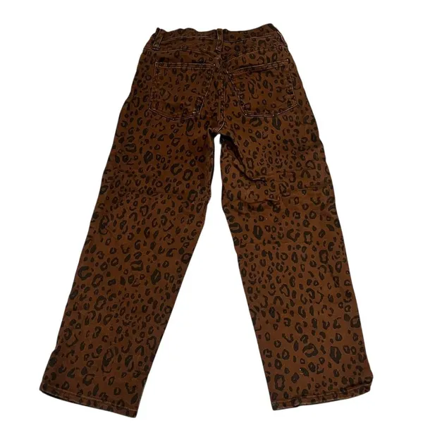 Universal Threads Women's Leopard Print High-Rise Jeans Size 0 Brown - Image 6