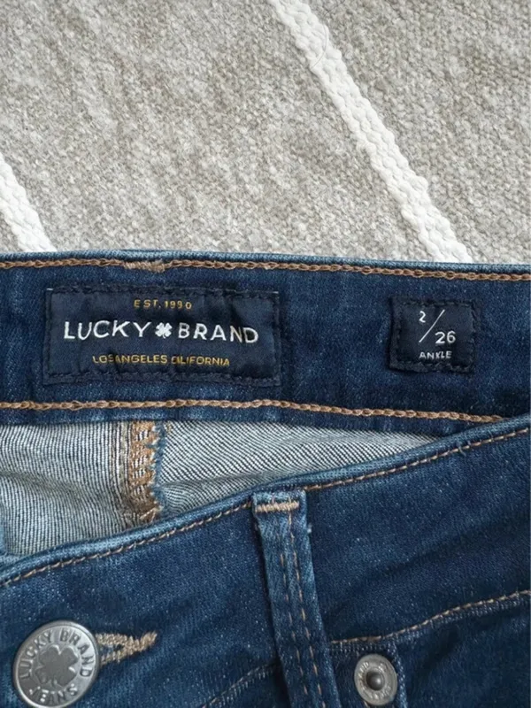 Lucky Brand Lolita Robinson Side-Slit Low Rise Skinny Jeans - Image 6