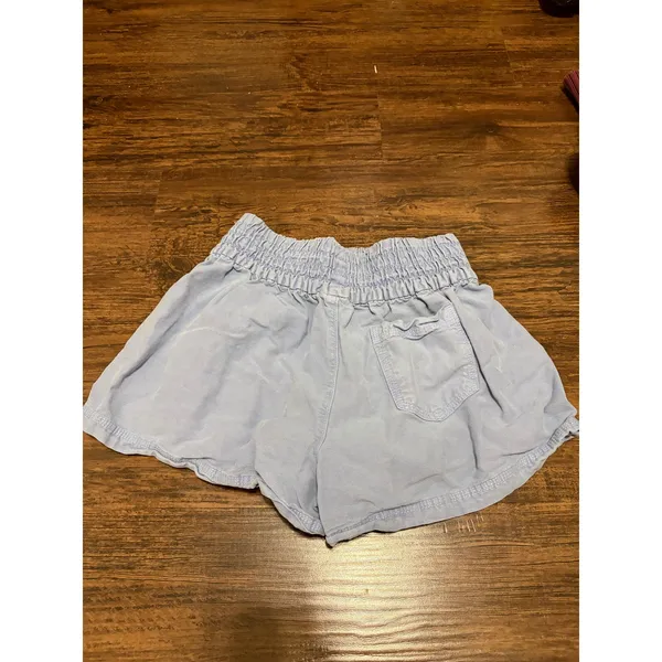 NEW Aerie Shorts Size XS Blue Chambray Elastic Waist Comfort Casual With Pockets - Image 9